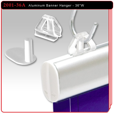 Aluminum Banner Hanger - 36" W