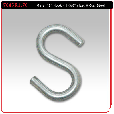 1-3/8" Metal "S" Hook