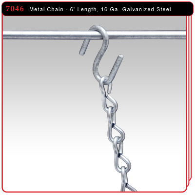 6' - Galvanized Metal Chain