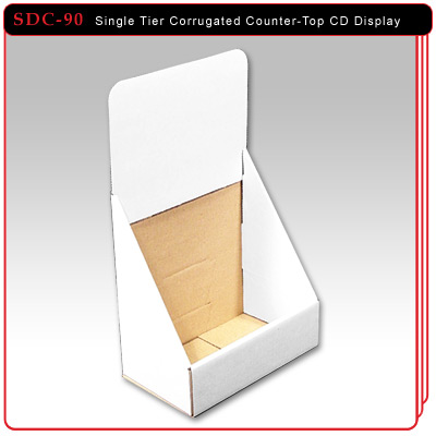 Single Tier Corrugated CD Display