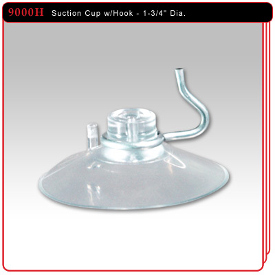 1-3/4" Suction Cup w/Hook