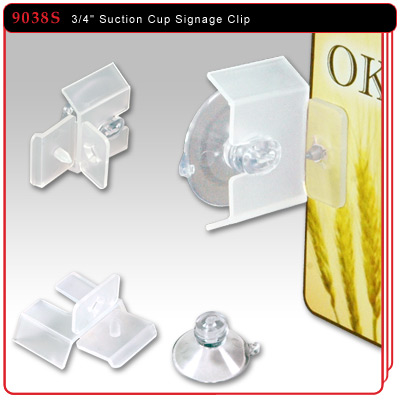 Suction Cup Signage Clip