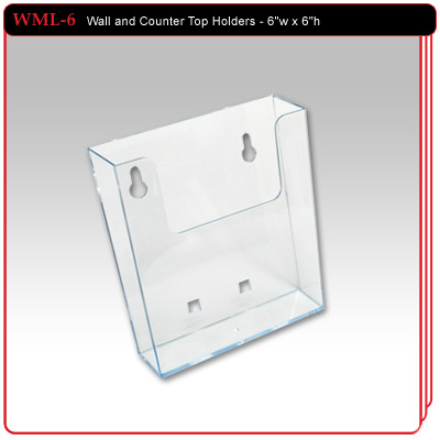 WML-6 - Wall and Counter Top Literature Holder