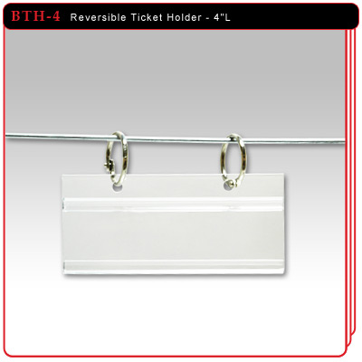 Reversible Ticket Holder - 4"L