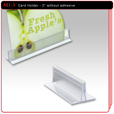 Card Holder without adhesive - 3"