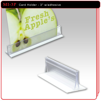 Card Holder with adhesive - 3"
