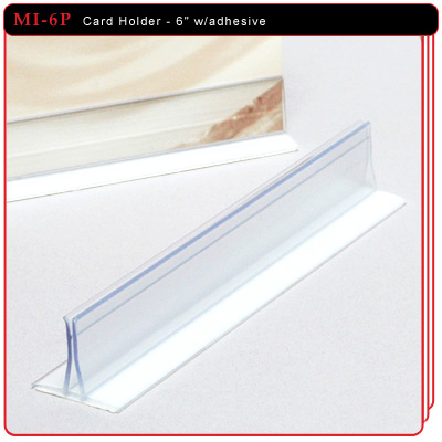 Card Holder with adhesive - 6"