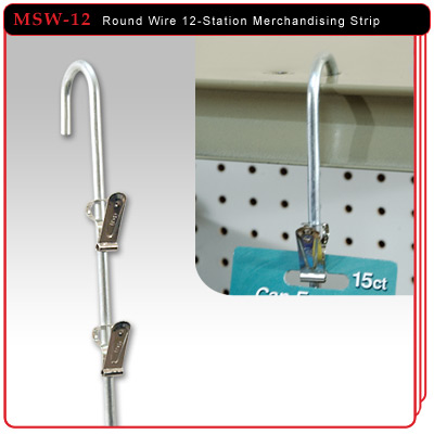 Round Wire 12-Station Merchandising Strip
