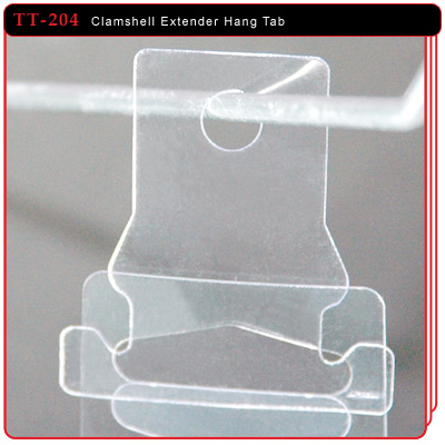 Clamshell Extender Hang Tab