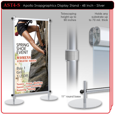 48" - Apollo Snapgraphics Display Stand