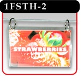 1 Fold Sign and Label Holder w/2 Holes -#1FSTH-2