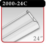 Snap-Lock Banner Hanger 24" - Clear -#2000-24C