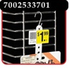 6 Station Double-Duty&#8482; Merchandising Strip with 2-1/2 inch header