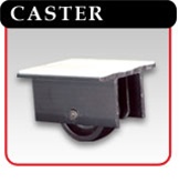 Master Caster w/adhesive pad- 2"w x 2"d