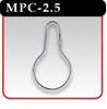 Metal Pear Clip - 2-3/4" L -#MPC-2.5