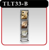 3 Panel Tilting Sign Stand - Black -#TLT33-B