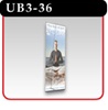 Single Sided - Ultra UB Banner Display Stand - 36"
