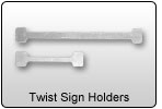 Aluminum Twist Sign Holders