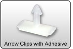 Arrow Clips with adhesive