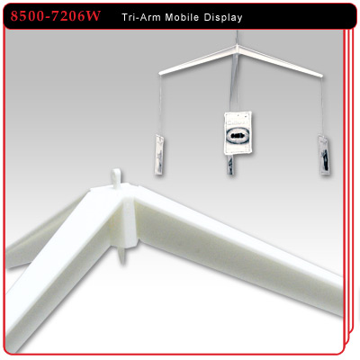 Tri-Arm Mobile Ceiling Display