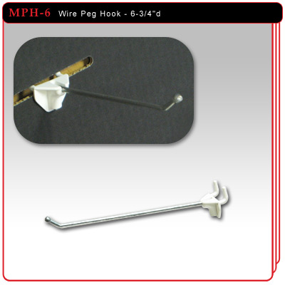 Wire Peg Hook - 6-3/4"