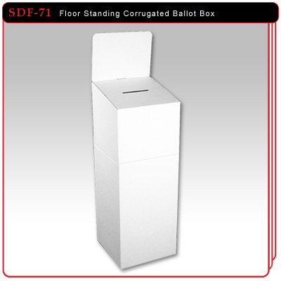 Floor Standing Corrugated Ballot Box