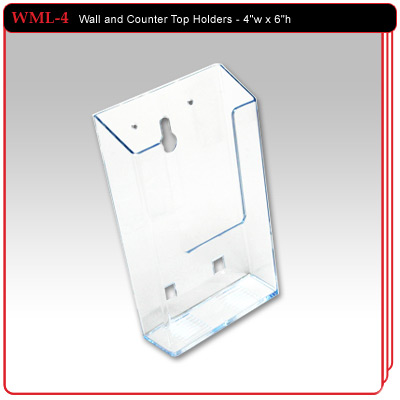 WML-4 - Wall and Counter Top Pamphlet Holder