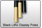 Black Litho Display Poles