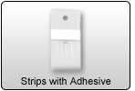 Merchandising Strips with Adhesive