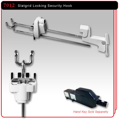 Slatgrid Locking Security Display Hook