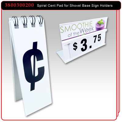Spiral Cent Pad for Shovel Base Sign Holders