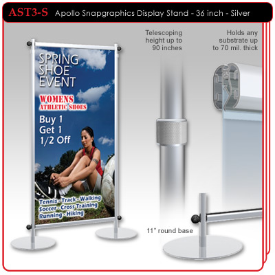 36" - Apollo Snapgraphics Display Stand