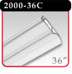 Snap-Lock Banner Hanger 36" - Clear -#2000-36C