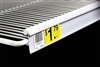 Black C-Channel for Double Wire Shelf