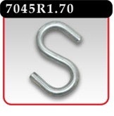 Metal "S" Hook - 1-3/8" size, 8 Ga. Steel - Sold in Quantities of 1000