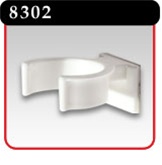 Pole Gripper - 7/8" Set - White Plastic -#8302B