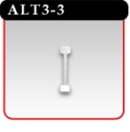 Aluminum Twist Sign Holders - 3"L w/3 Adhesive Pads -#ALT3-3