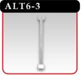 Aluminum Twist Sign Holders - 6"L w/ 3 Adhesive Pads - Sold in Quantities of 100