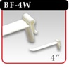Butterfly Hook - White Plastic - 4"d - Sold in Quantities of 1400