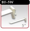 Butterfly Hook - White Plastic - 5"d - Sold in Quantities of 1200