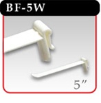 Butterfly Hook - White Plastic - 5"d -#BF-5W