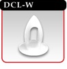 Dart Clip For Use w/ 1/4" Holes  - White -#DCL-W