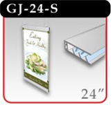 Easygraphics Gripper Bars Banner Hanger 24" - Silver