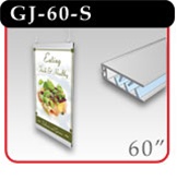 Easygraphics Gripper Bars Banner Hanger 60" - Silver