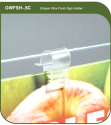 Gripper Wire Flush Sign Holder - 1/2"L