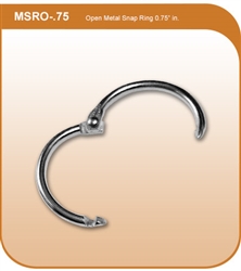 Open Metal Snap Ring - 3/4" - Sold in Quantities of 100