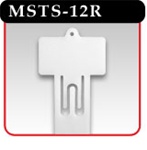 12 Station Medium-Duty Merchandising Strip w/Header -#MSTS-12R