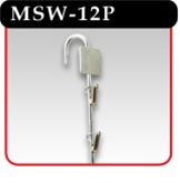 Round Wire 12-Station Merchandising Strip with Header -#MSW-12P
