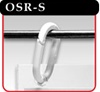 Oval Split Rings - White Plastic -#OSR-S