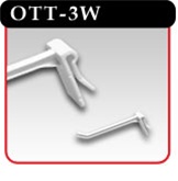Over The Top Hook - White Plastic - 3"d - Sold in Quantities of 20